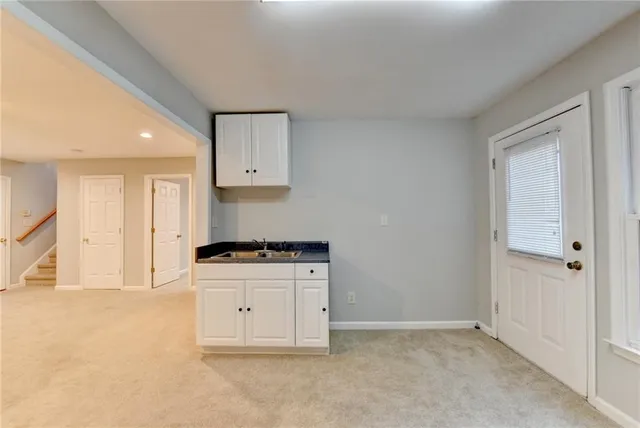 a view of entryway with a couch