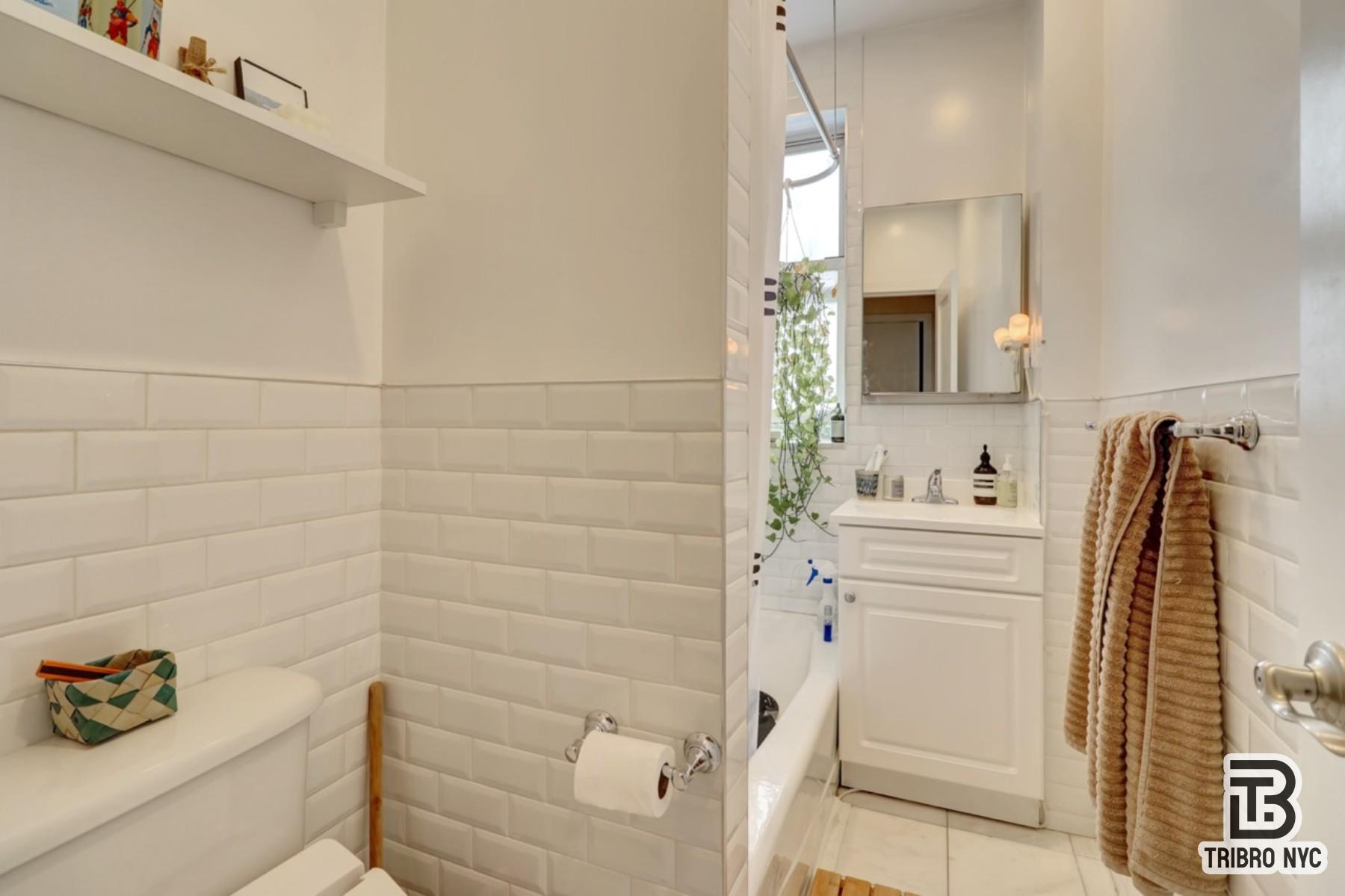 955 Seneca Avenue, Unit 3D Queens, NY 11385 - Photo 7 of 7 a bathroom with a sink and mirror