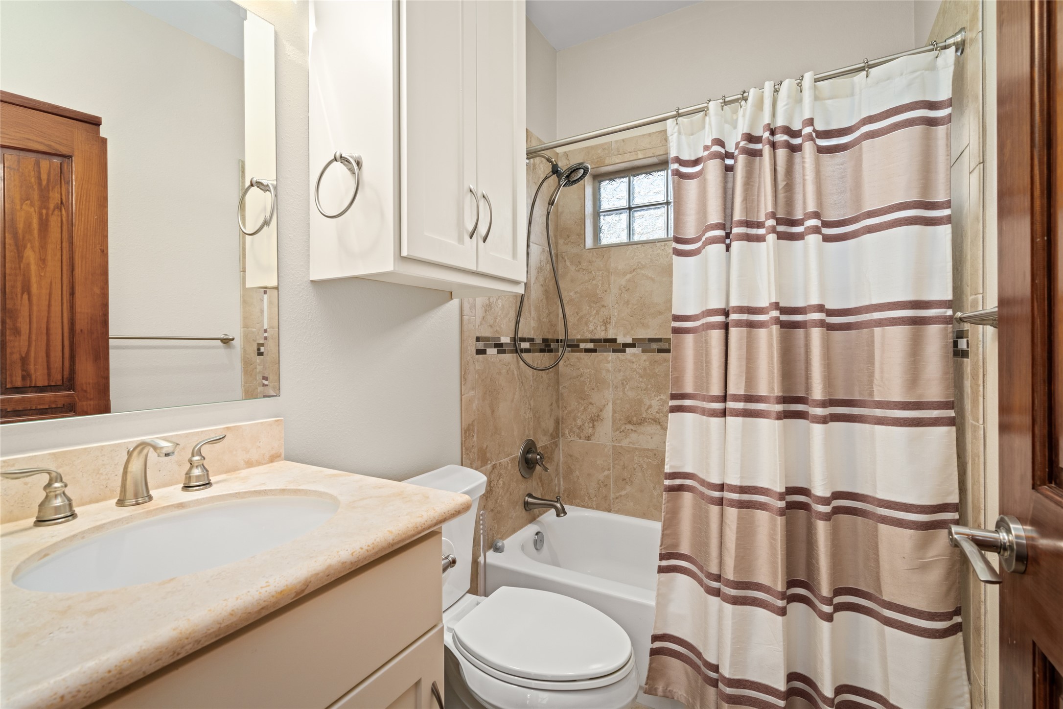 120 State Loop 92 La Grange, TX 78945 - Photo 28 of 50 a bathroom with a sink toilet vanity and shower