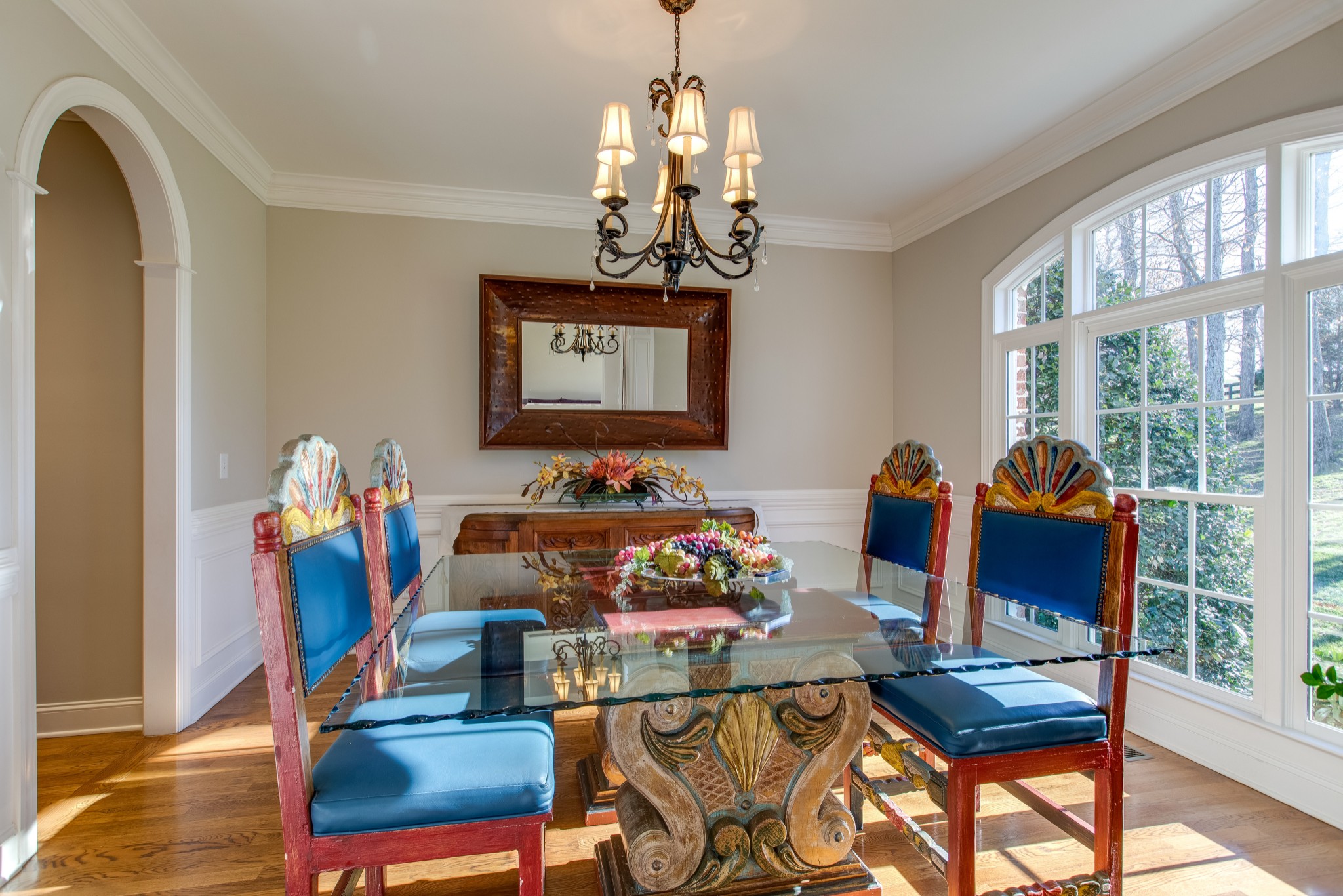 1106 Cedarview Lane Franklin, TN 37067 - Photo 4 of 28 a bedroom with furniture and a chandelier