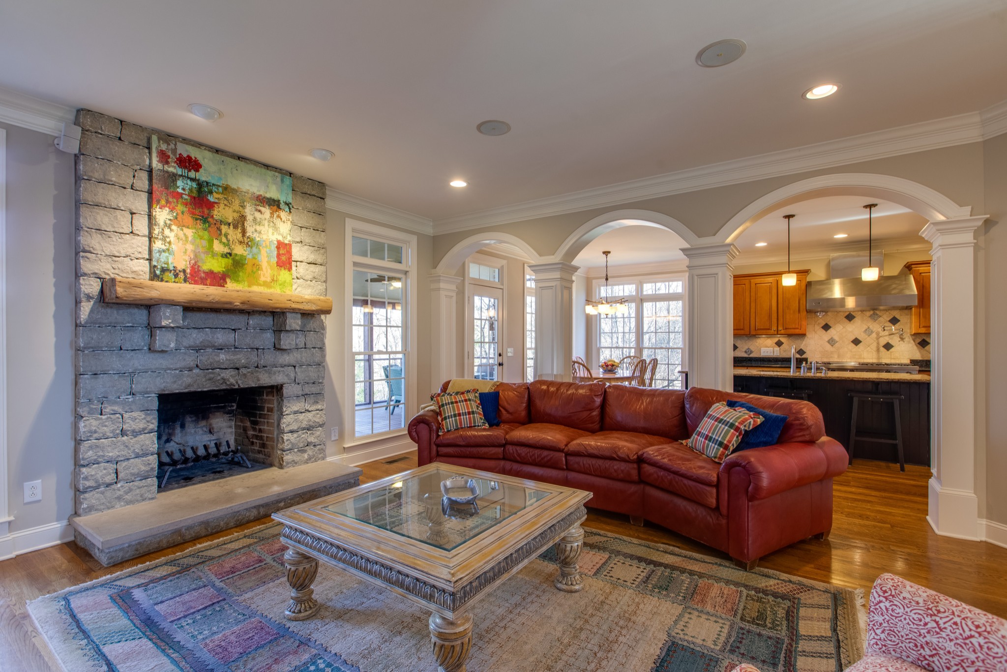 1106 Cedarview Lane Franklin, TN 37067 - Photo 7 of 28 a living room with furniture and a fireplace