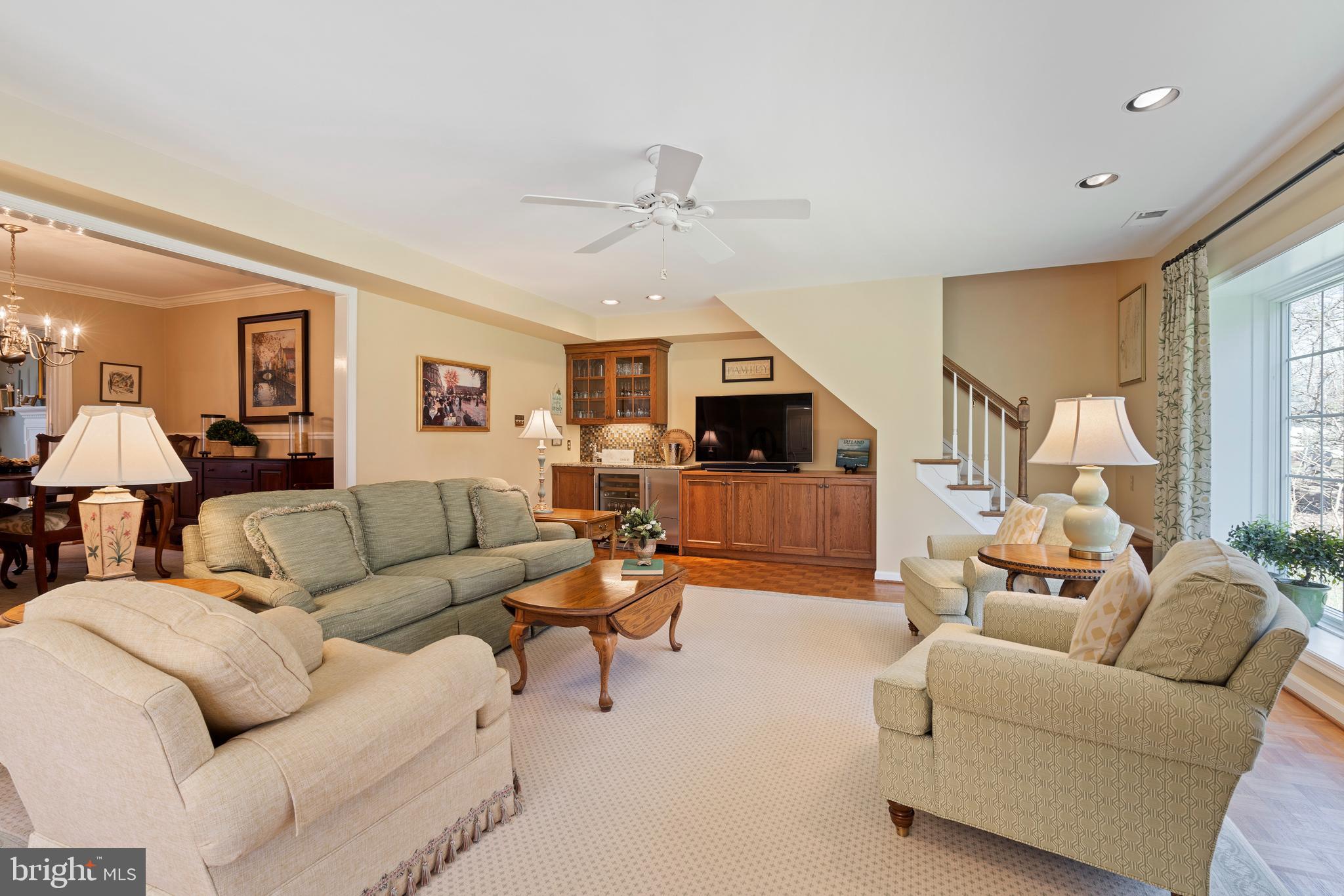677 Valley Road Blue Bell, PA 19422 - Photo 8 of 30 Family Room wet bar & back stairwell