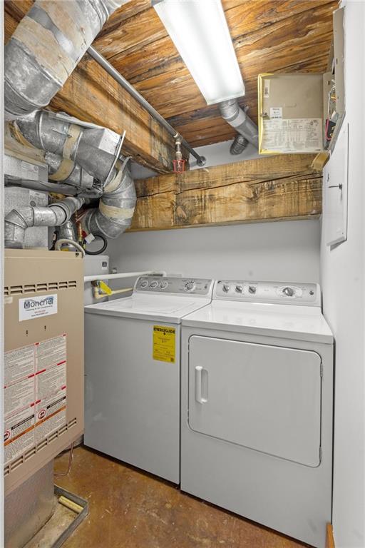 644 Wells Street Southwest, Unit 10 Atlanta, GA 30310 - Photo 15 of 46 a utility room with dryer and washer