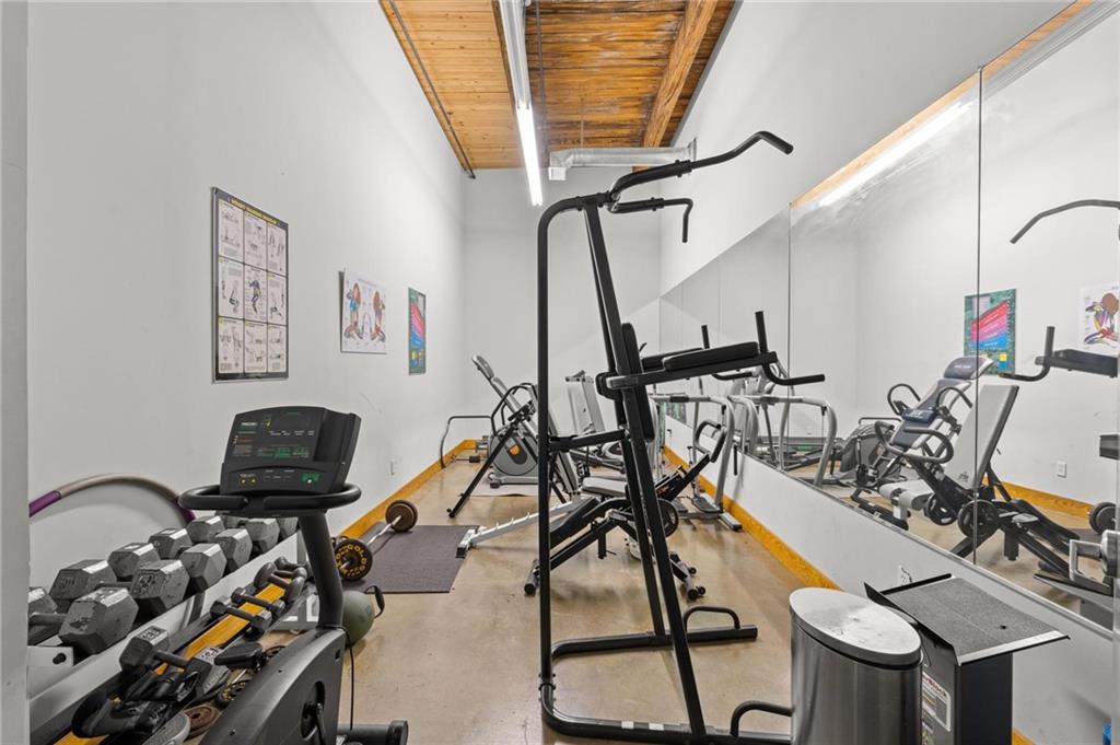 644 Wells Street Southwest, Unit 10 Atlanta, GA 30310 - Photo 8 of 46 a view of a room with gym equipment