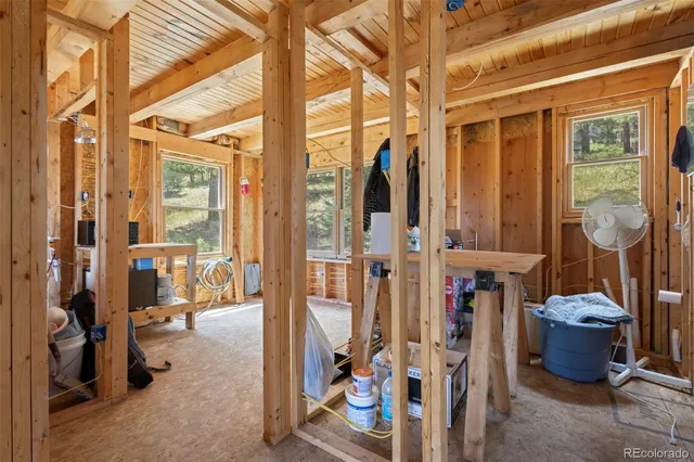 a room with storage and utility