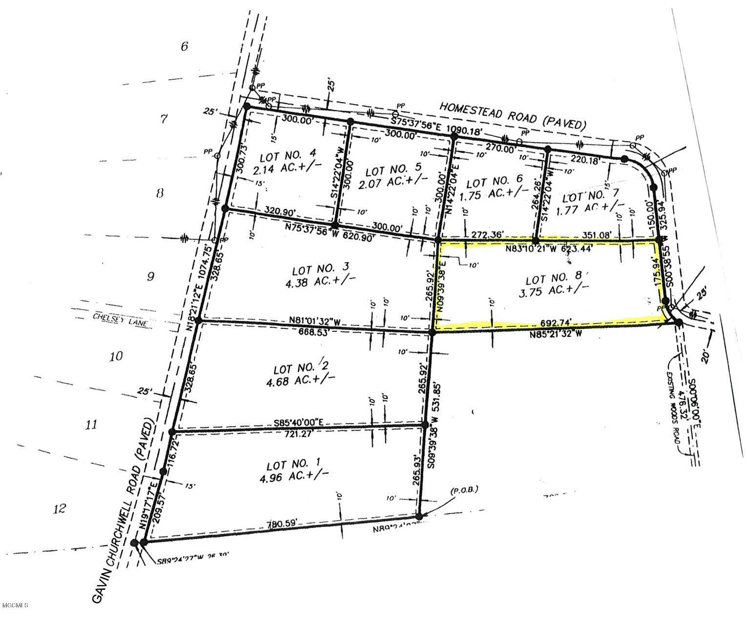 3.75-ac Homestead Road Lucedale, MS 39452 - Photo 2 of 12 PLAT