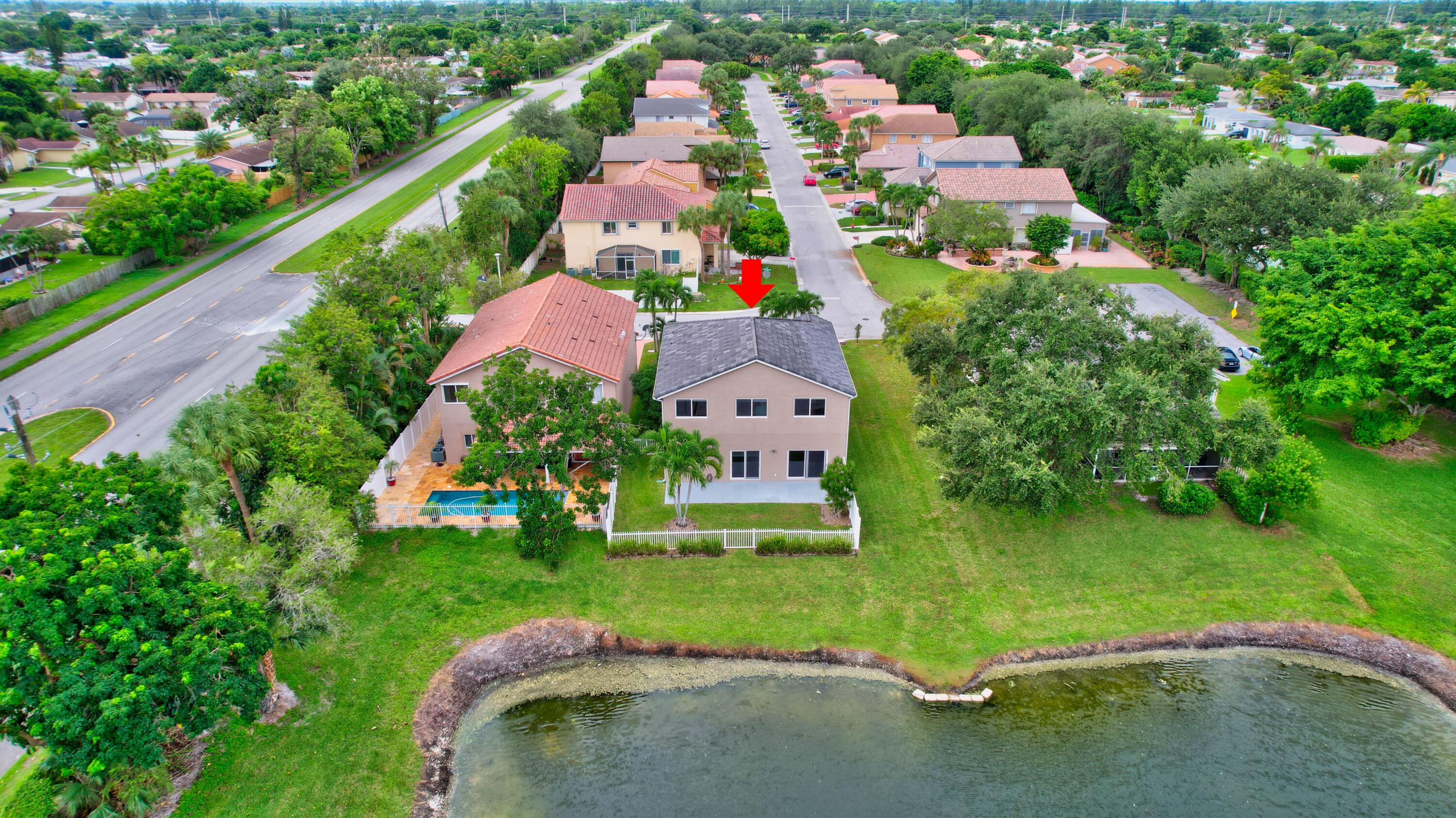 10599 Palm Spring Drive Boca Raton, FL 33428 - Photo 40 of 46 an aerial view of a house