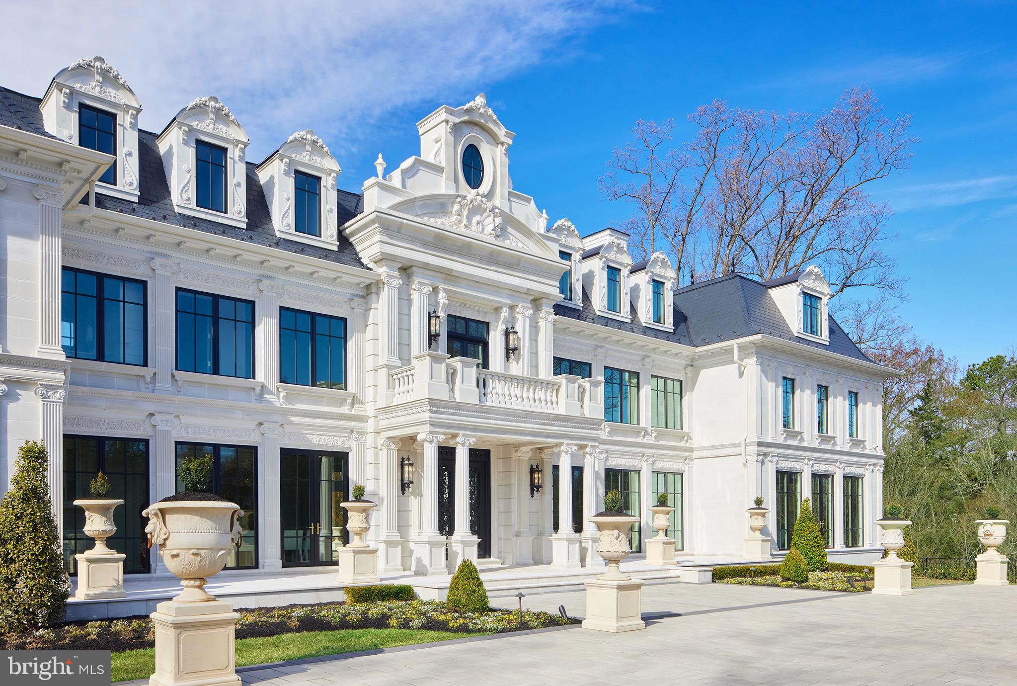 a front view of a building with street view