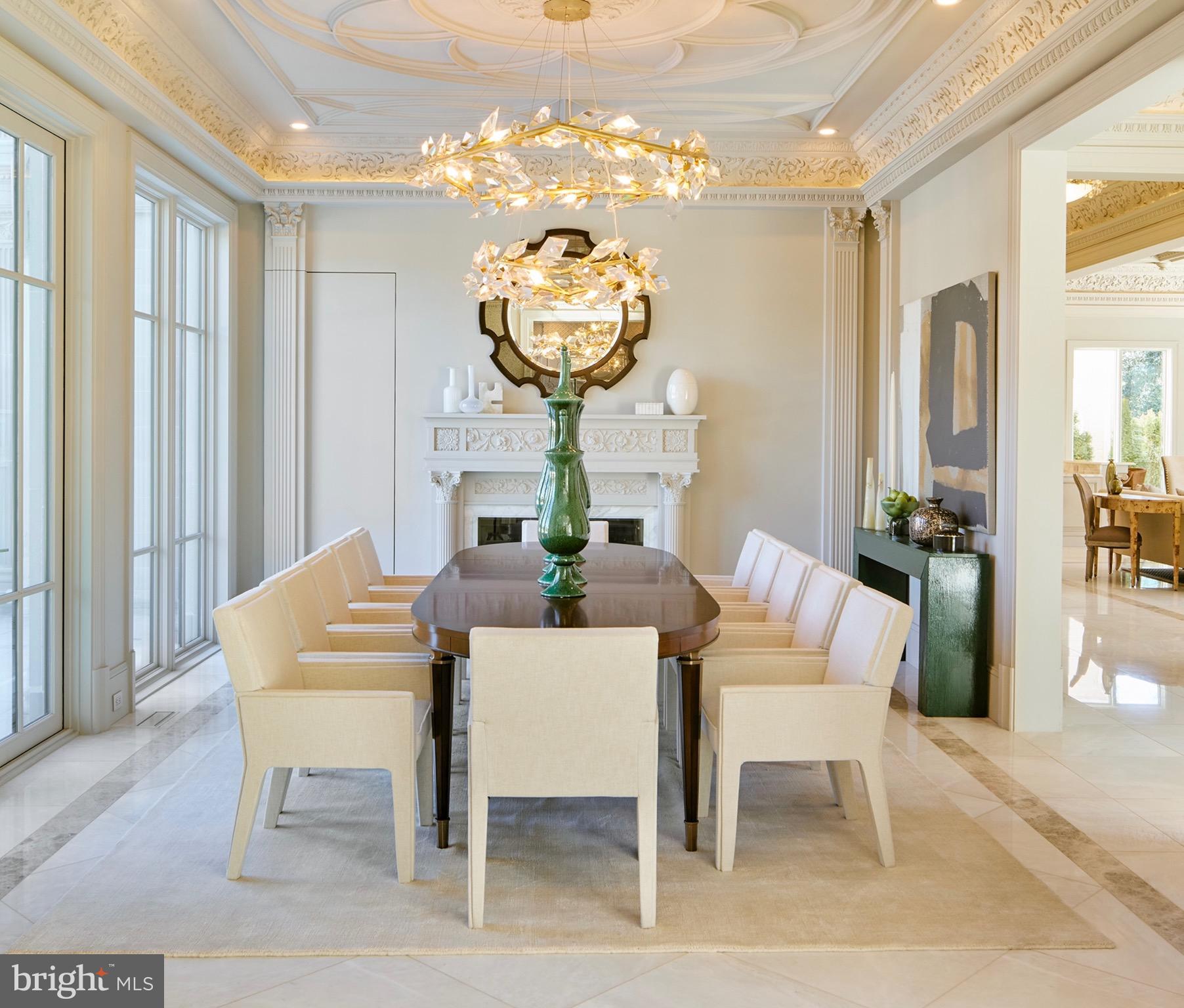 6431 Georgetown Pike McLean, VA 22101 - Photo 12 of 57 a view of a dining room with furniture and chandelier