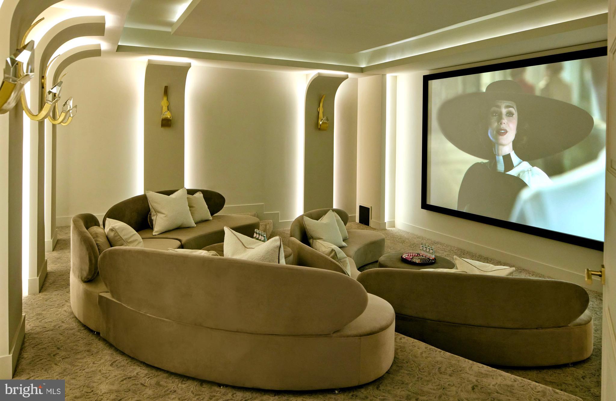 6431 Georgetown Pike McLean, VA 22101 - Photo 41 of 57 a living room with a couch and a floor to ceiling window