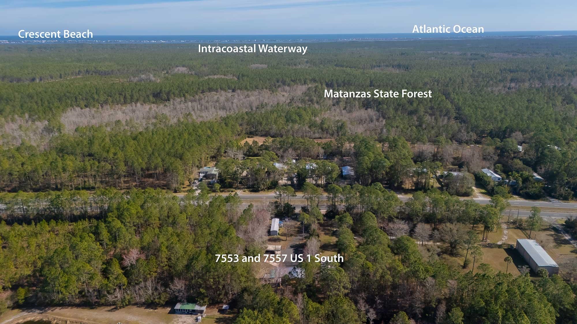 7557 Highway 1 St. Augustine, FL 32086 - Photo 52 of 60 a view of a lake from a yard