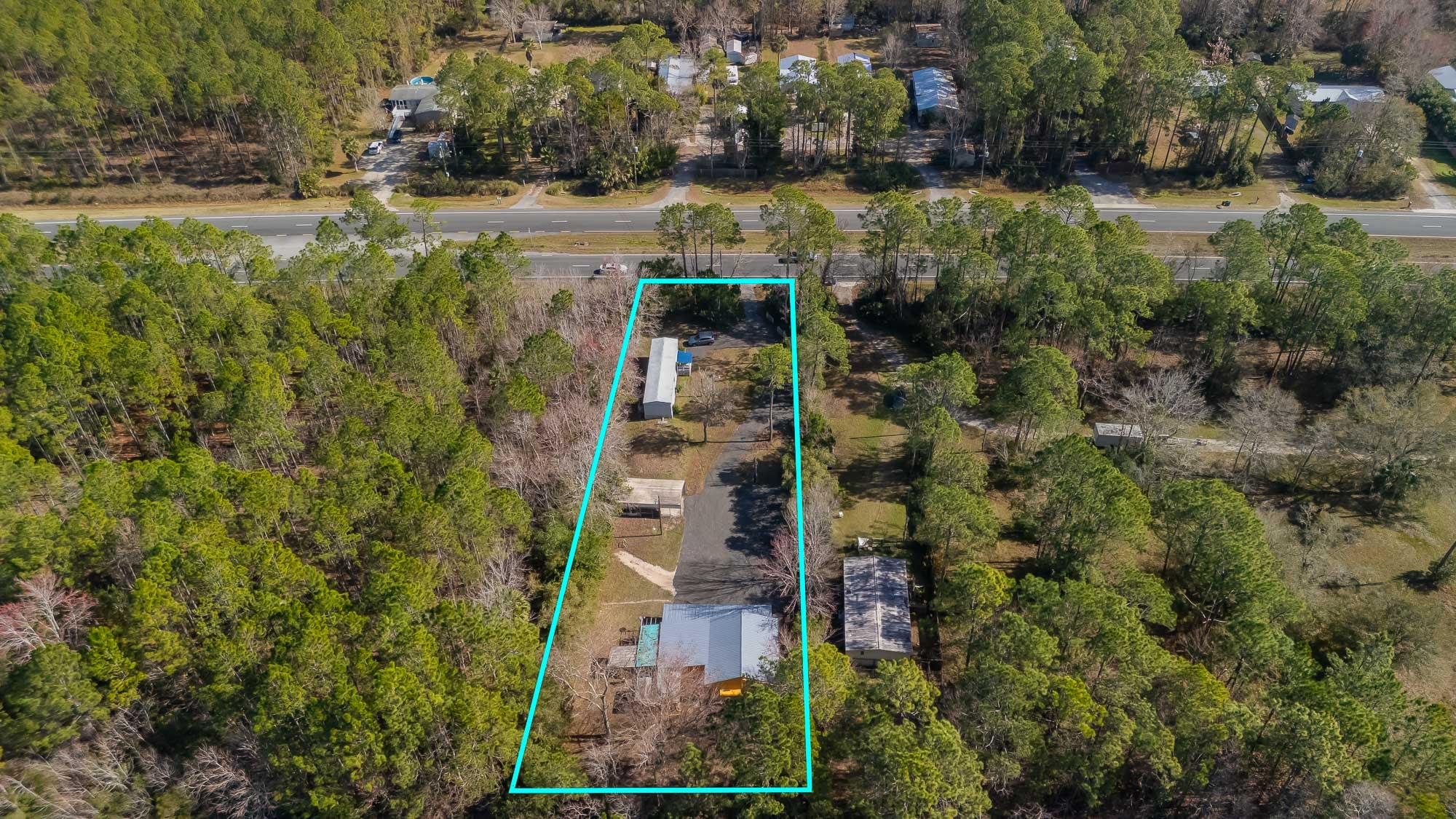 7557 Highway 1 St. Augustine, FL 32086 - Photo 54 of 60 an aerial view of residential house with outdoor space