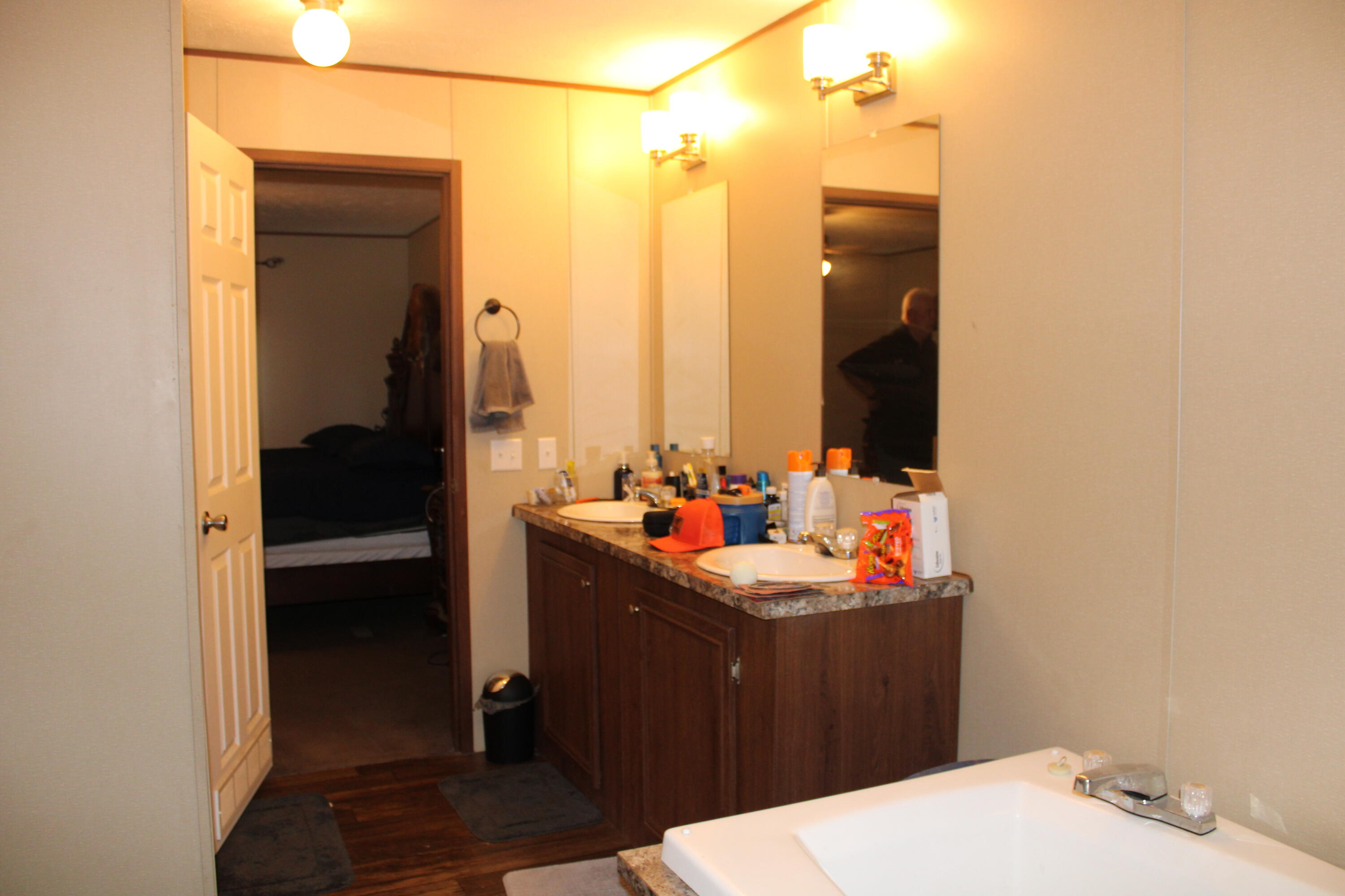 3260 Highway 55 Florala, AL 36442 - Photo 9 of 21 a bathroom with a sink vanity and a mirror