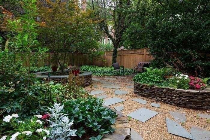 78 Berkeley Street, Unit 6 Boston, MA 02116 - Photo 6 of 6 a backyard of a house with lots of green space and trees all around