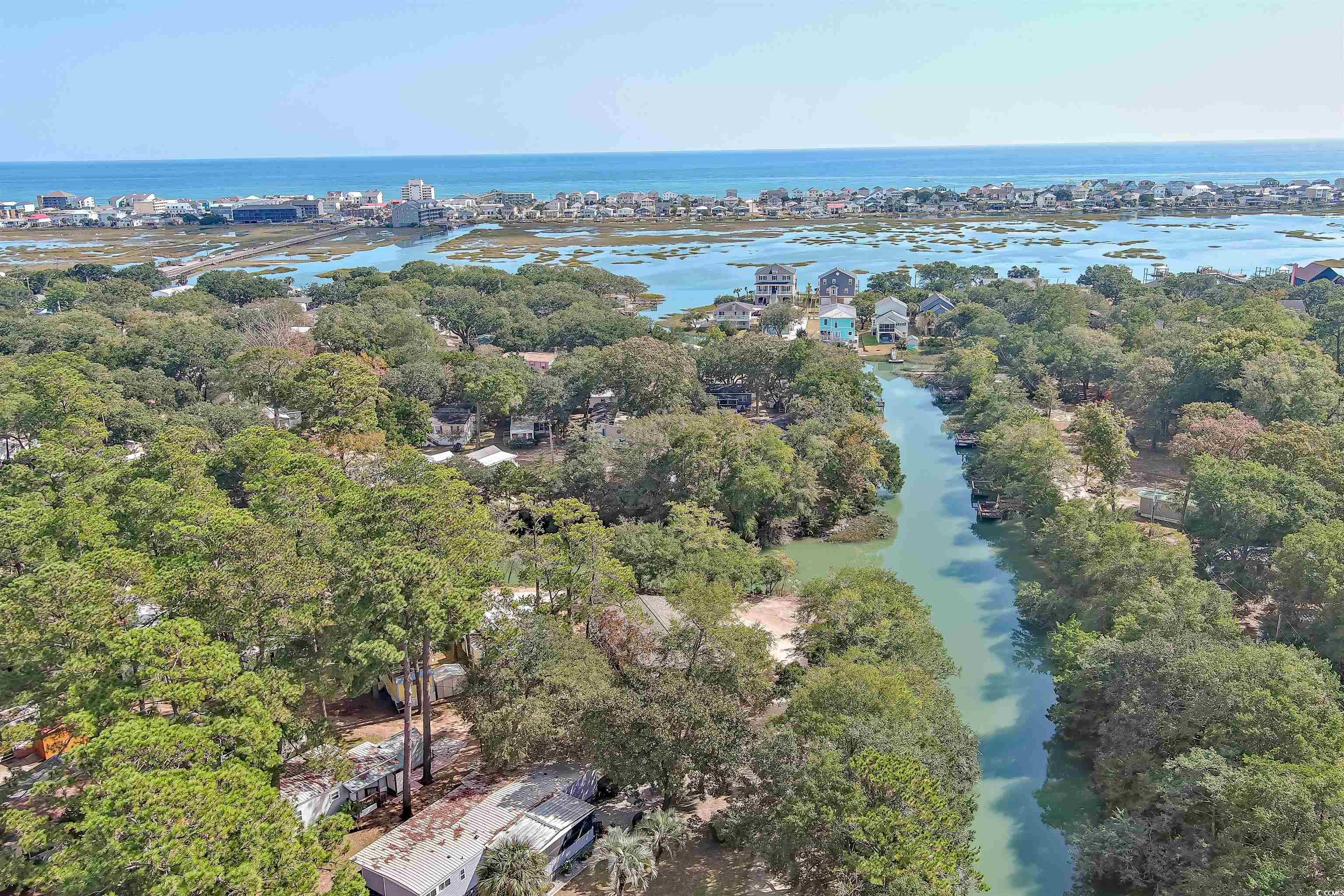398 West Canal Street Murrells Inlet, SC 29576 - Photo 30 of 40 Aerial view featuring a water view