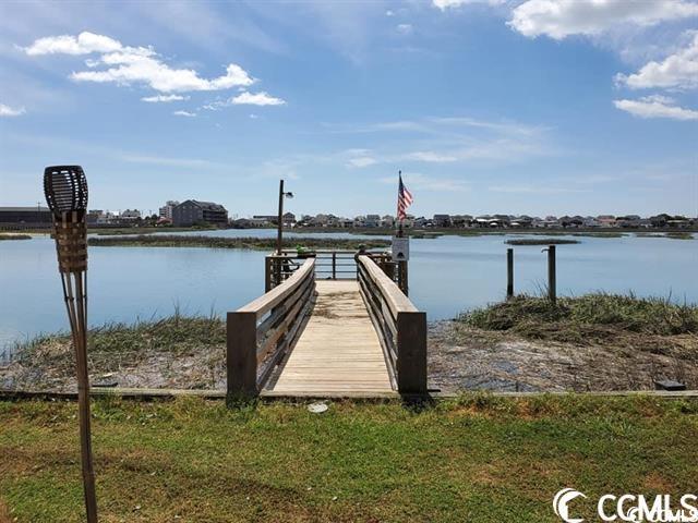 398 West Canal Street Murrells Inlet, SC 29576 - Photo 34 of 40 View of dock featuring a water view