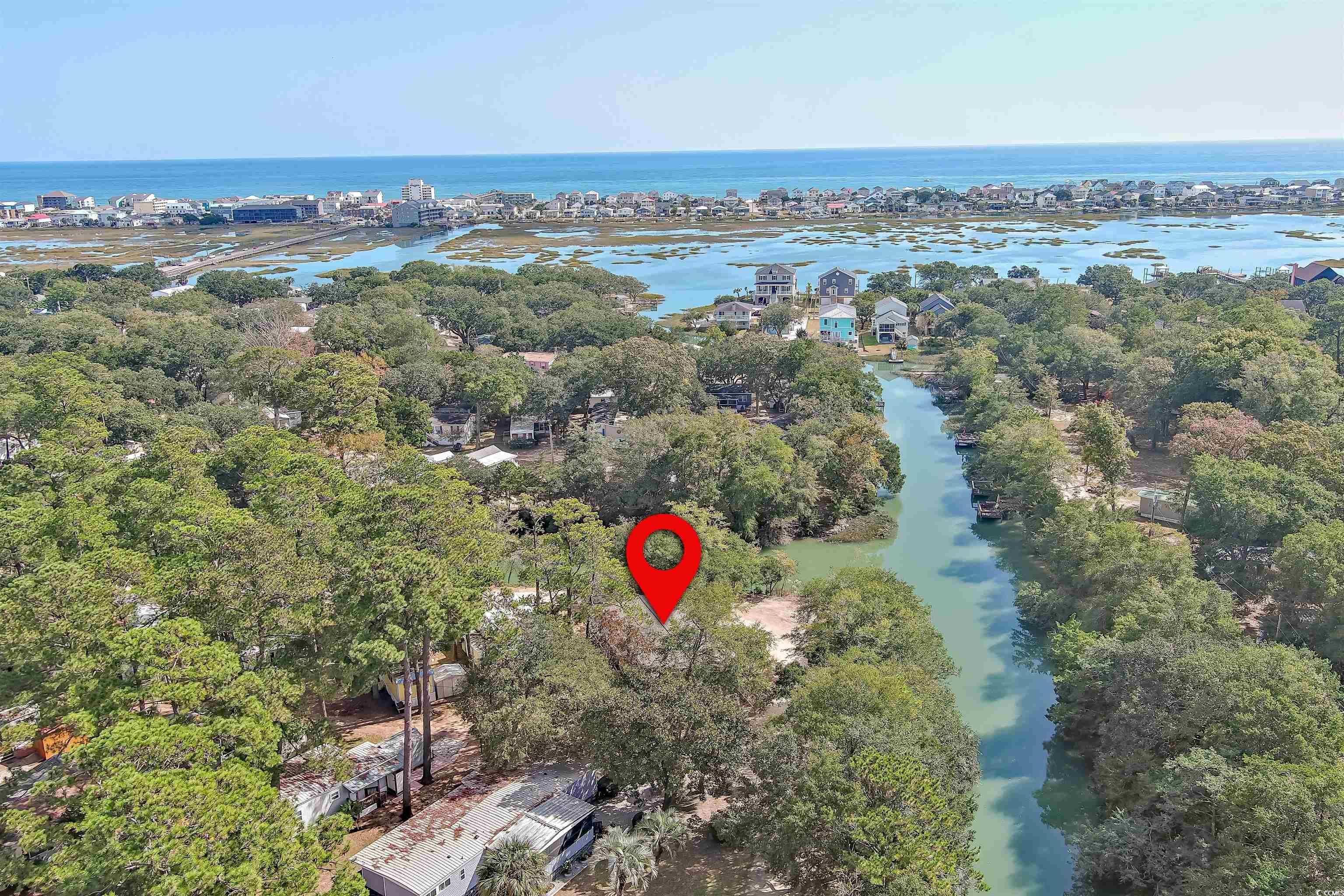 398 West Canal Street Murrells Inlet, SC 29576 - Photo 4 of 40 Aerial view with a water view