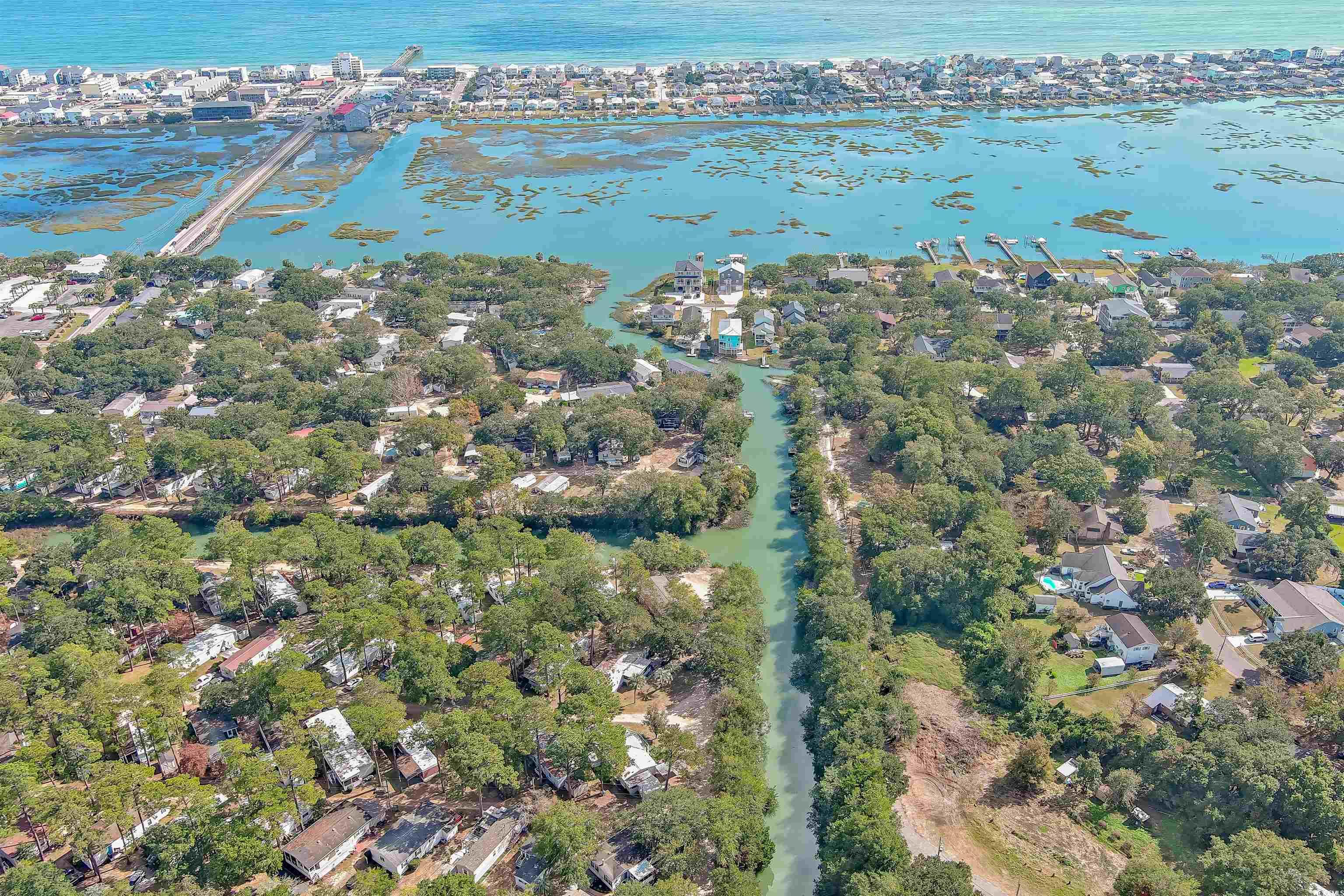 398 West Canal Street Murrells Inlet, SC 29576 - Photo 5 of 40 Bird's eye view featuring a water view
