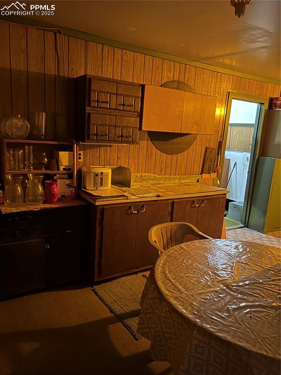 1041 Florence Avenue Colorado Springs, CO 80905 - Photo 17 of 27 Kitchen featuring wooden walls