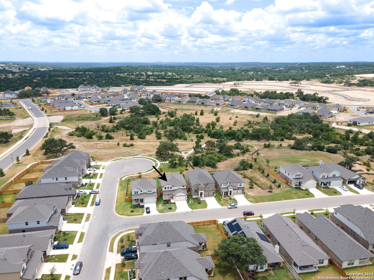 1609 Ranch House New Braunfels, TX 78132 - Photo 32 of 39 an aerial view of residential houses with outdoor space