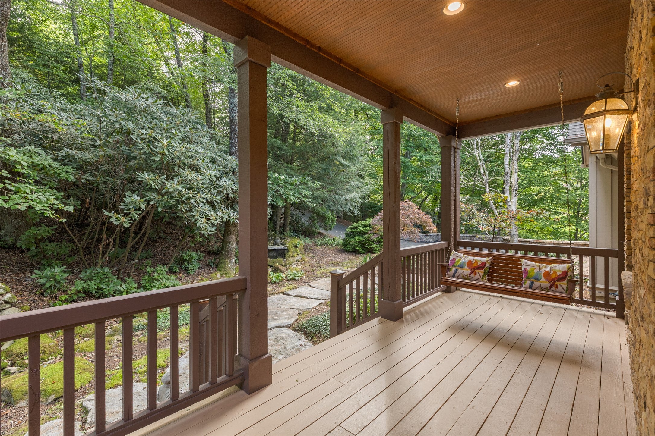 2130 Falcon Ridge Highlands, NC 28741 - Photo 83 of 94 Front Porch to Water Feature