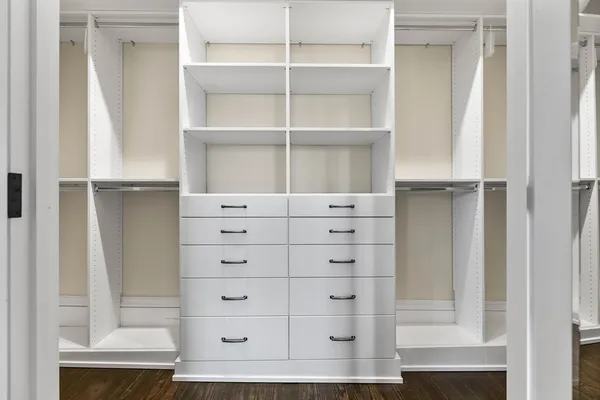 a view of white cabinets