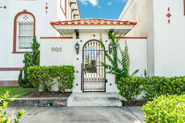 a front view of a house