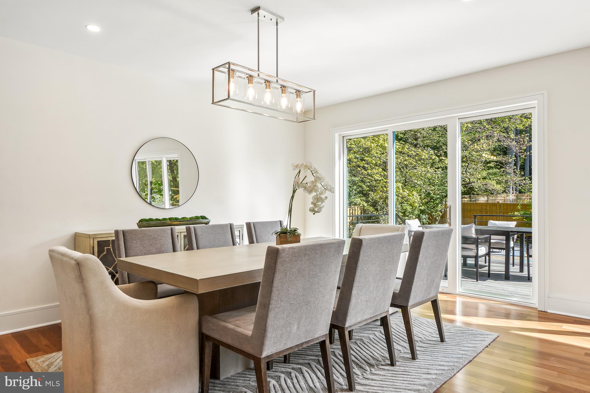 7301 Marbury Road Bethesda, MD 20817 - Photo 12 of 81 a view of a dining room with furniture window and outside view