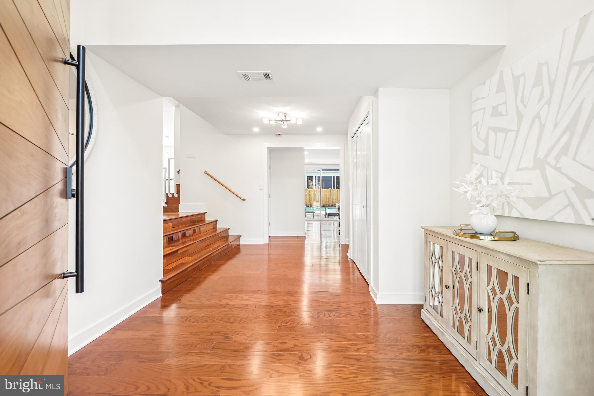7301 Marbury Road Bethesda, MD 20817 - Photo 6 of 81 a view of entryway and hall with wooden floor