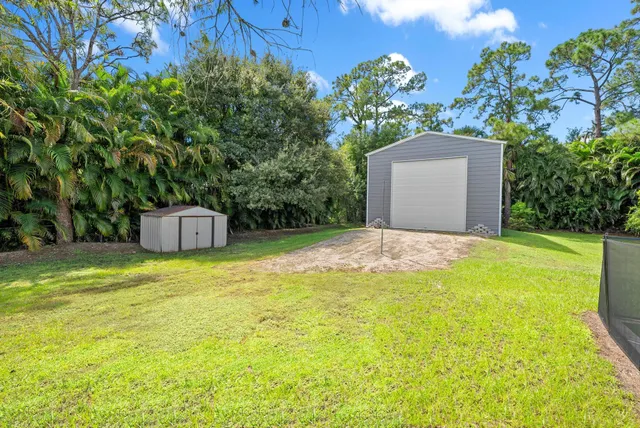 a backyard of a house