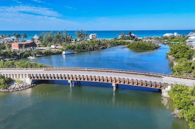 a view of a lake with a city