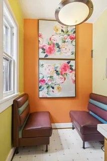 a view of front door and bedroom