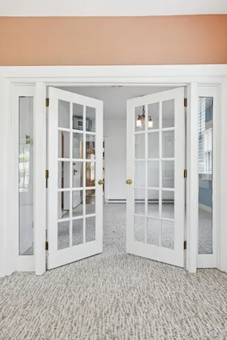 a view of front door