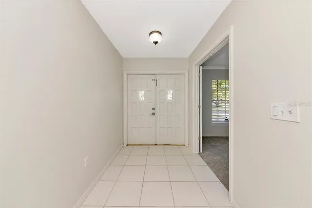 a view of an empty room