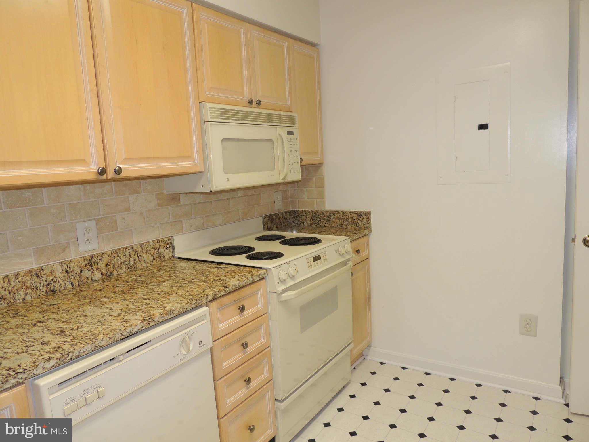 19385 Cypress Ridge Terrace, Unit 619 Leesburg, VA 20176 - Photo 9 of 17 a kitchen with granite countertop a sink and a stove