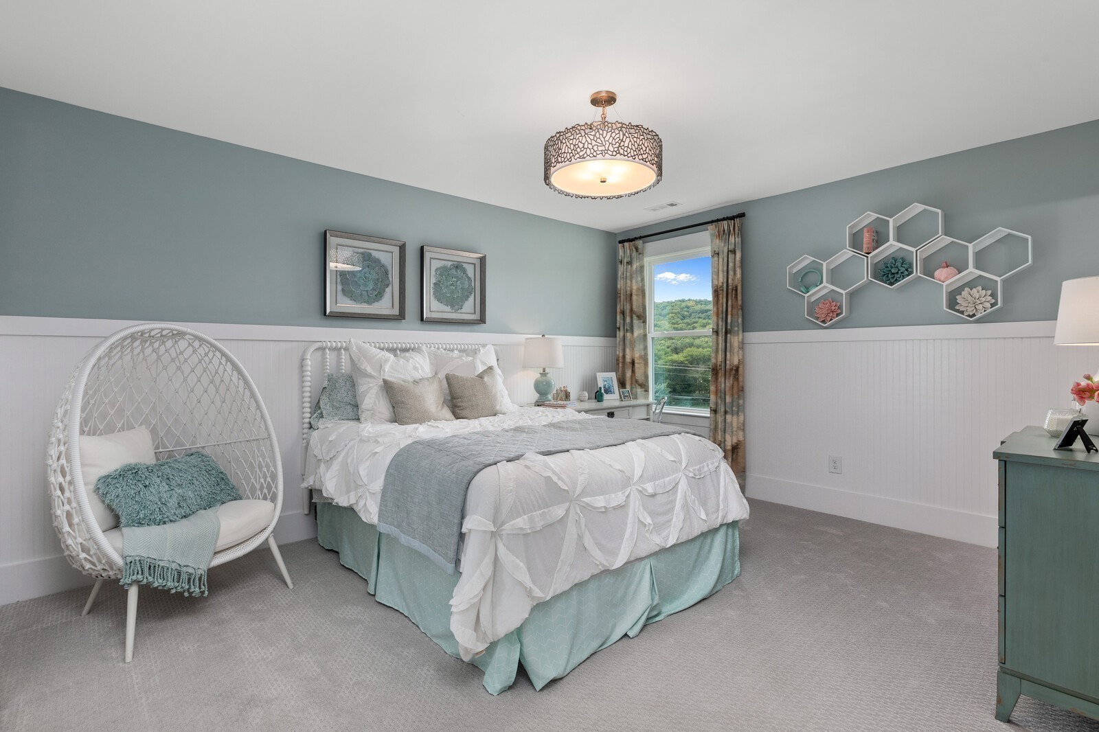7272 Ruzek Court Fairview, TN 37062 - Photo 49 of 59 a bedroom with a bed and a painting on the wall