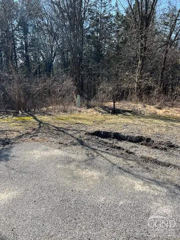 a view of a backyard of a house