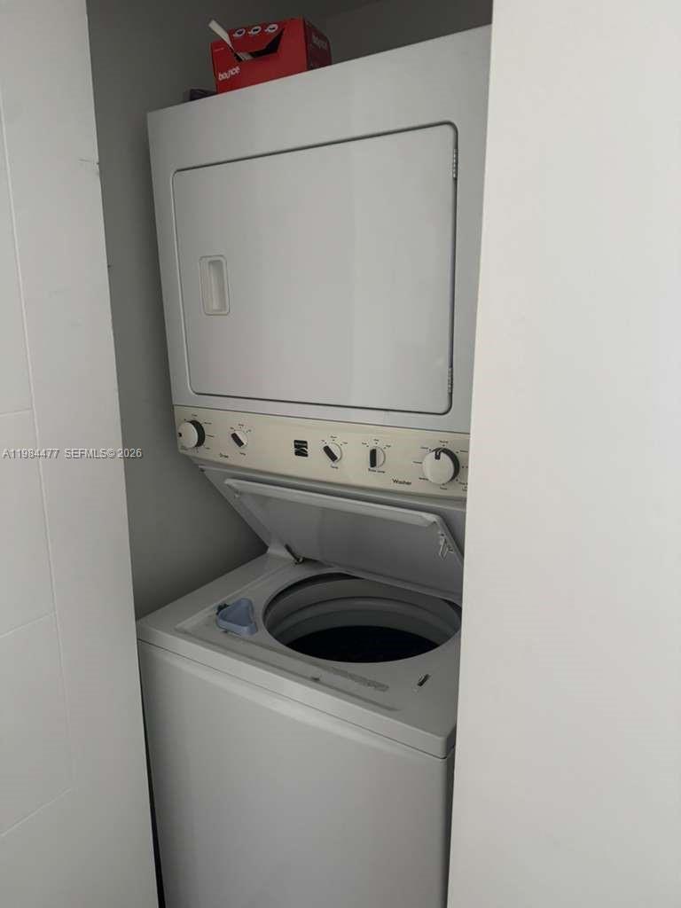 1010 Southwest 2nd Avenue, Unit 1502 Miami, FL 33130 - Photo 10 of 19 a close up view of washer and dryer