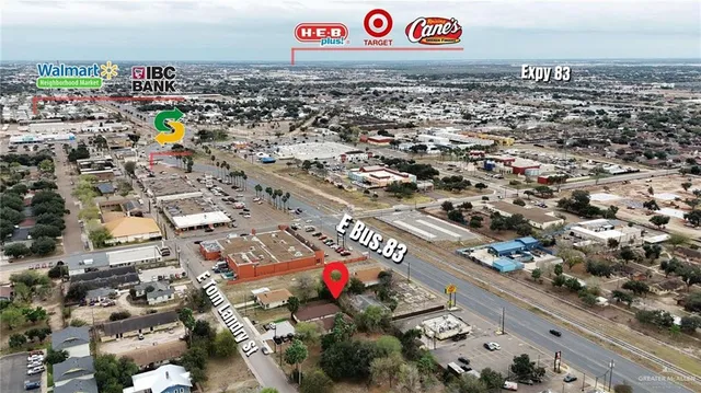 an aerial view of city