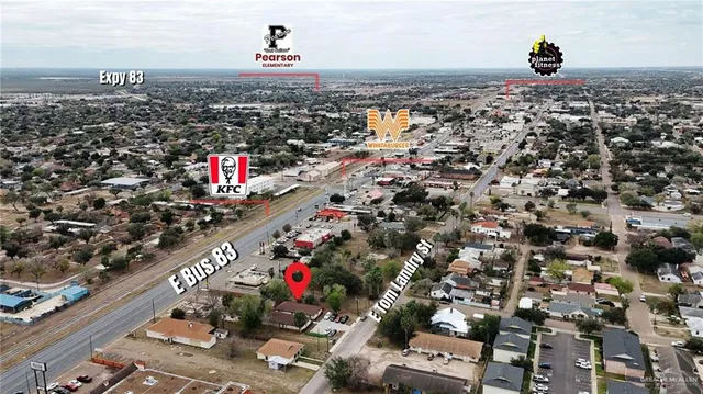 an aerial view of a city