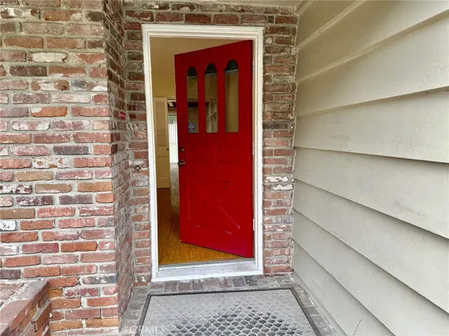 a view of front door