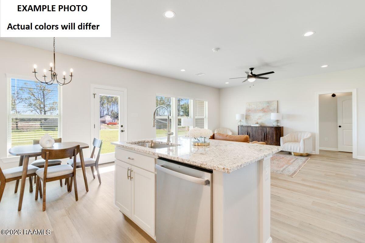 3315 Myrtle Street Maurice, LA 70555 - Photo 4 of 11 Living, Dining and Kitchen