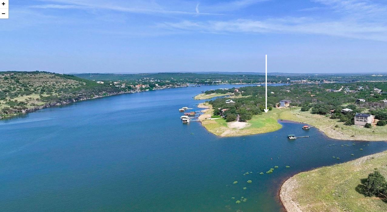 1307 Emerald Road Lago Vista, TX 78645 - Photo 1 of 1 Aerial view of a nearby body of water