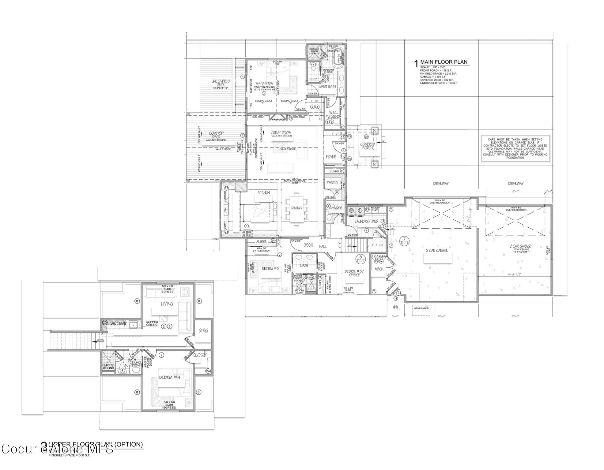 L6-b10 North Walden Loop Rathdrum, ID 83858 - Photo 29 of 29 MAIN AND UPPER FLOOR PLAN