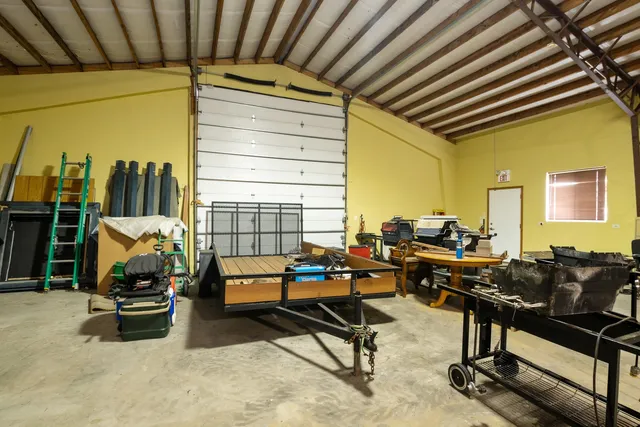 a view of a storage room