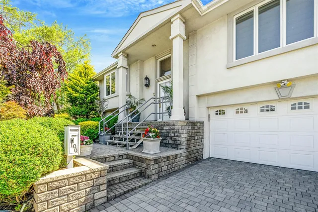 a front view of a building with outdoor area