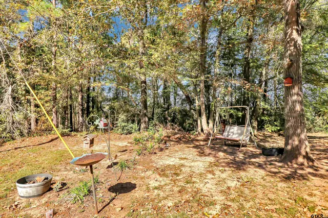 a view of yard covered with snow