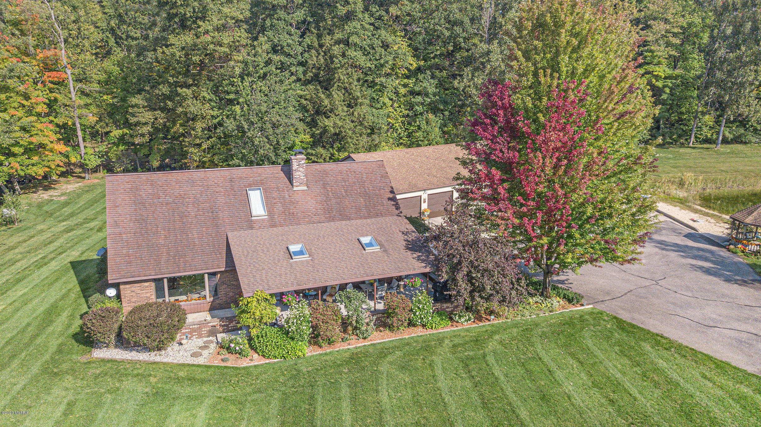 3733 South Brenlor Drive Hesperia, MI 49421 - Photo 27 of 40 3733SBrenlorAerial-1