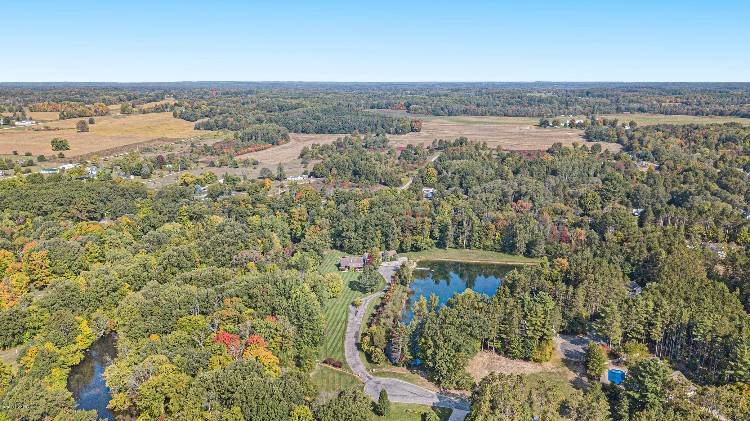 3733 South Brenlor Drive Hesperia, MI 49421 - Photo 29 of 40 3733SBrenlorAerial-3
