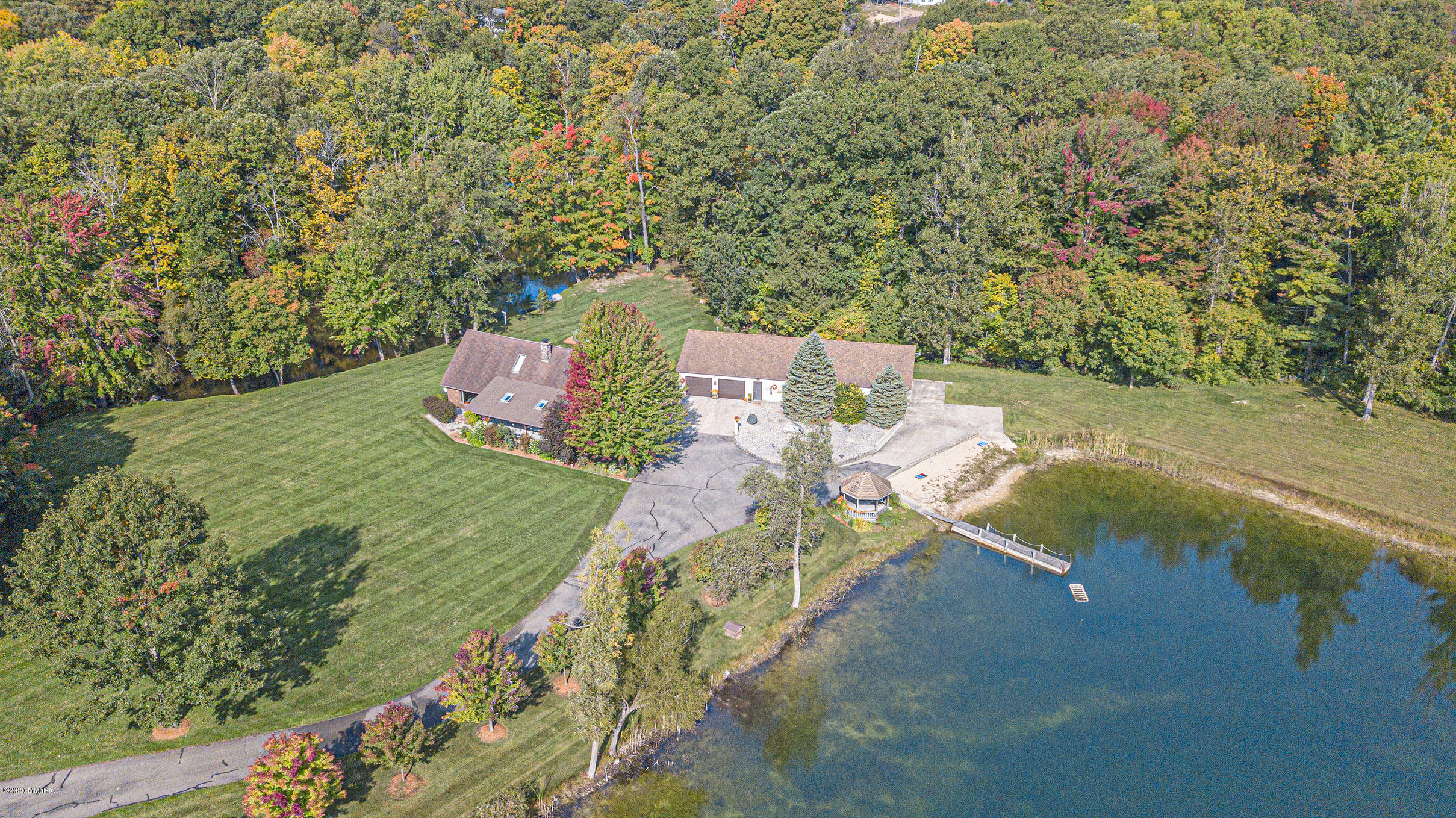 3733 South Brenlor Drive Hesperia, MI 49421 - Photo 31 of 40 3733SBrenlorAerial-5